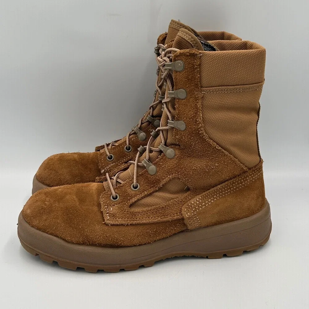 Belleville Mens FAFTW 7.5 WF Safe to Fly Military Flight Boots Coyote Brown 7.5W